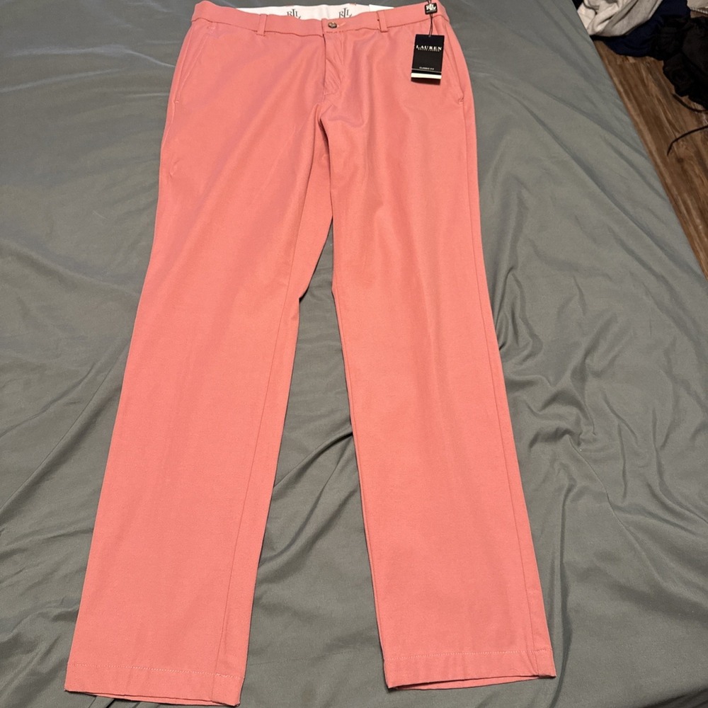 Lauren Ralph Lauren Pants Men's 32x30 Norton Active Dress Classic Fit Pink